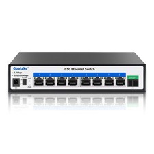 8 Ports Ethernet Switch, 8X2.5G RJ45 Ports and 1X10G SFP Port, 60Gbps Switchi... picture