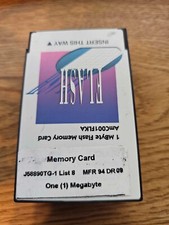 1x Vintage Rare AMD 1Mbyte 1Megabye Flash PCMCIA Memory Card PC Card picture