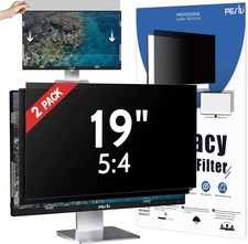Peslv [2-Pack] 19 Inch Privacy Screen for Computer M onitor 5:4 Aspect Ratio, picture