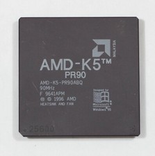 Socket 7 CPU - AMD K5 PR90 - AMD-K5-PR75ABQ - 90MHz - TESTED - NO TARIFF picture