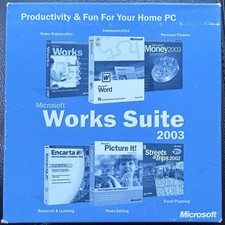 Microsoft Works Suite 2003 Software CD - Comes With Product Key picture