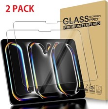 2 PACK Glass Screen Protector For iPad Pro 13