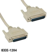 KNTK 10' IEEE-1284 DB25 to DB25 Bi-Directional Cable Parallel Printer Scanner picture