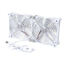 aceyoon 140mm Dual USB Computer Fan 3 Speed Control Max 1500RPM 5V Cooling Ve... picture