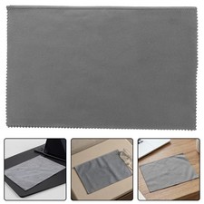 8Pcs Reusable Microfiber Device Cleaning Cloth Set for Monitors Lenses Dark Grey picture