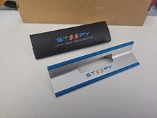 Steepy Portable Laptop Tablet Phone Lightweight Stand for Desks - Blue & Silver picture