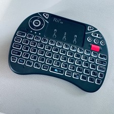 Mini Wireless Keyboard Rii X8 Touchpad Remote USB Dongle Battery Backlit *TESTED picture