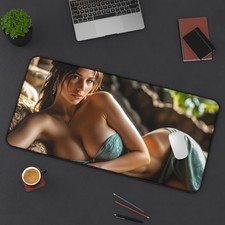 Tomb Raider Mouse Pad, Lara Croft Desk Mat, Large Desk Pad picture