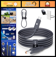 Mini Router Power Cable 2 Pack (1FT & 6.5FT) USB C to DC, Plug & Play, PD 9V Com picture