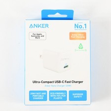 Anker Compact 20W Anker Wall Charger Adapter - White Power Adapter - Open Box picture