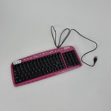 Hello Kitty Pink Wired Keyboard USB Connection 2010 Tested *SEE PHOTOS* picture