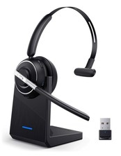 Auriculares Bluetooth V5.2 Con Base De Carga Y Boton De Silencio Para PC picture