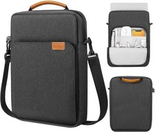 Laptop Sleeve Bag for 13.3-14 Inch MacBook Pro & Neo with Shoulder Strap, Black/ picture