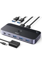 UGREEN USB 3.0 Switch 2 Computers USB C & A 4 Port Switcher CM662 picture