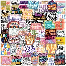 200PCS Motivational Quote Stickers for Adults Teens Students Women Colorful picture