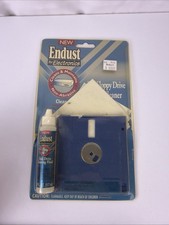 NOS Endust For Electronics 3.5” Floppy Drive Head Cleaner Cleaning Disk & Liquid picture