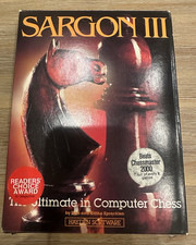 Vintage Sargon III Computer Chess IBM PC 5.25