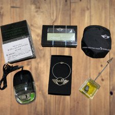 Extremely Rare Japanese Mini Cooper Aqua Computer Mouse etc Set of 4 Car goods picture
