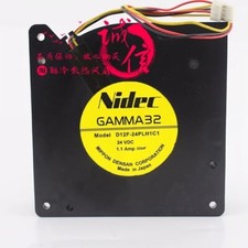 NIDEC GAMMA32 D12F-24PLH1C1 24V 1.1A 12CM 3-Pin Blower Cooling Fan picture