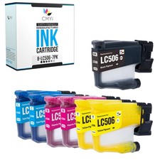 7-Pack Compatible CMYi LC506 Ink Cartridge fits Brother MFC-J4355DW, J4555DW picture