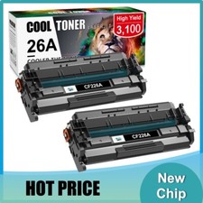 2pk for HP Laserjet Pro M402n MFP M426fdw CF226A 26A Black Laser Toner Cartridge picture