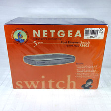 Netgear 5-Port Fast Ethernet Switch 10/100 Mbps FS605 New Sealed NIB - 1 picture