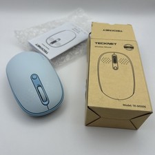TECKNET Wireless Mouse for Laptop, 2.4GHz USB Mini Cordless Small Blue TK-MS006 picture