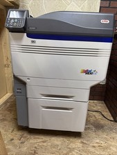 OKI Pro 9541WT Digital Heat FX White Toner Printer/stand Full Start Up Package picture