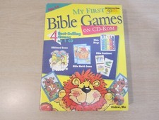 VINTAGE MY FIRST BIBLE GAMES, PC/MAC, BINGO/DOMINOES/MATCH/BIBLELAND, FREE S&H picture
