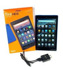 Amazon Fire HD8 w/ ALEXA (8th Generation) 16GB w/Charger Marine Blue - L5S83A picture