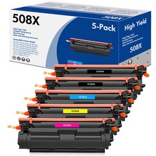5 Set CF360X CMYK ColorSet Toner Fits for HP 508X Enterprise M553x M553dn M553dh picture