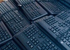 LOT OF 5 HP SK-2120 USB Wired Keyboard picture