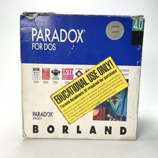 Borland Paradox For DOS Version 4.0 3 1/2” Diskettes Vintage Computing  picture