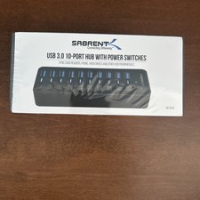 10-Port 60W USB 3.0 Hub with Individual Power Switches and LEDs HB-BU10 Sealed  picture