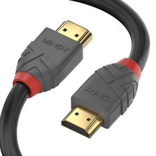 LINDY 36960 0.3m High Speed HDMI Cable, Anthra Line, Premium Design Ethernet, 4K picture