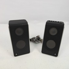 Logitech V20 USB Powered Notebook Laptop Speakers S-0155A Kickstand Portable picture