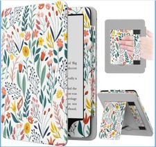 MOKO Magnetic Case Cover For 2021 Amazon Kindle Paper white Flowers 6''  picture