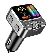 Transmisor FM Para Coche Bluetooth 5.3 Cargador Reproductor De Musica y Llamadas picture