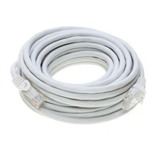 CAT5e Ethernet Patch Cable RJ-45 Network Cord White 25FT-200FT Multipack LOT picture