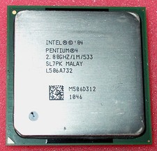 INTEL PENTIUM 4  2.8 GHz PROCESSOR, 533 MHz BUS, SL7PK, SOCKET 478, US SELLER picture
