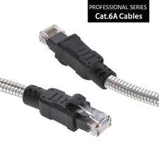 5 Pack of 75Ft CAT6A Patch Cable Armored Anti-Rodent 24AWG picture