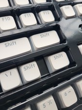 XDA Profile Pudding Keycaps 113-key White Translucent Shine Through Pbt UNUSED picture