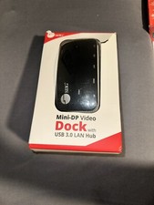 ⚡️SIIG Mini-DP Video Dock with USB 3.0 LAN Hub - Black🆕 Open Box🆕 picture