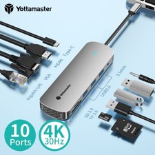 Yottamaster Multiport USB-C Hub Type C To USB 3.0 4K HDMI Adapter For PC Macbook picture