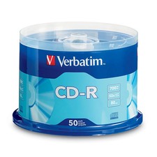 Verbatim CD-R 700MB 80 Min 52x Recordable Data Music Discs 50 Pack Spindle Si... picture