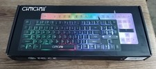 CHONCHOW RGB Compact Gaming Keyboard, USB Wired 87 Keys Gaming Keyboard LED NOB picture