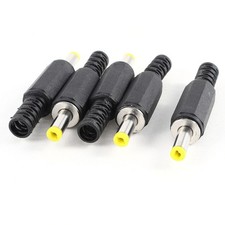 5 Pcs DC Cable Jack Power Supply Male DC Connectors 5.5mm x 2.5mm picture