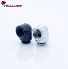 2X Freeze Mod M-F 90° right angle G1/4  thread copper Fitting water cooling picture
