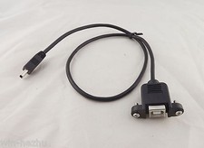10x 1.5ft Mini USB 5Pin Male To USB2.0 B Female Socket Printer Panel Mount Cable picture