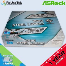 ASROCK Z590 Steel Legend LGA1200 Motherboard Intel i7-10700F & I/O Shield No RAM picture